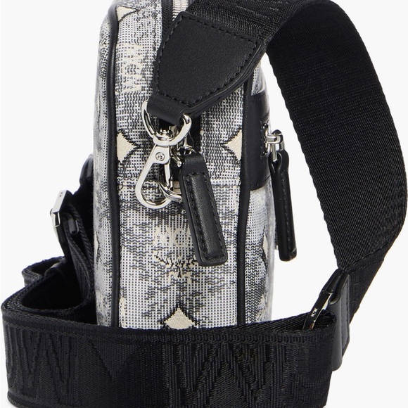 MCM Monogram Crossbody Bag in Black & Ivory - Picture 4 of 9